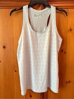 Under Armour White Performance Racerback Tank Top